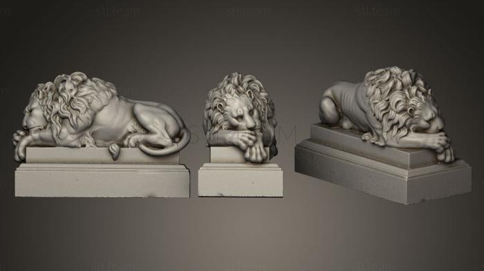 3D model Guardian Lions 1 (STL)